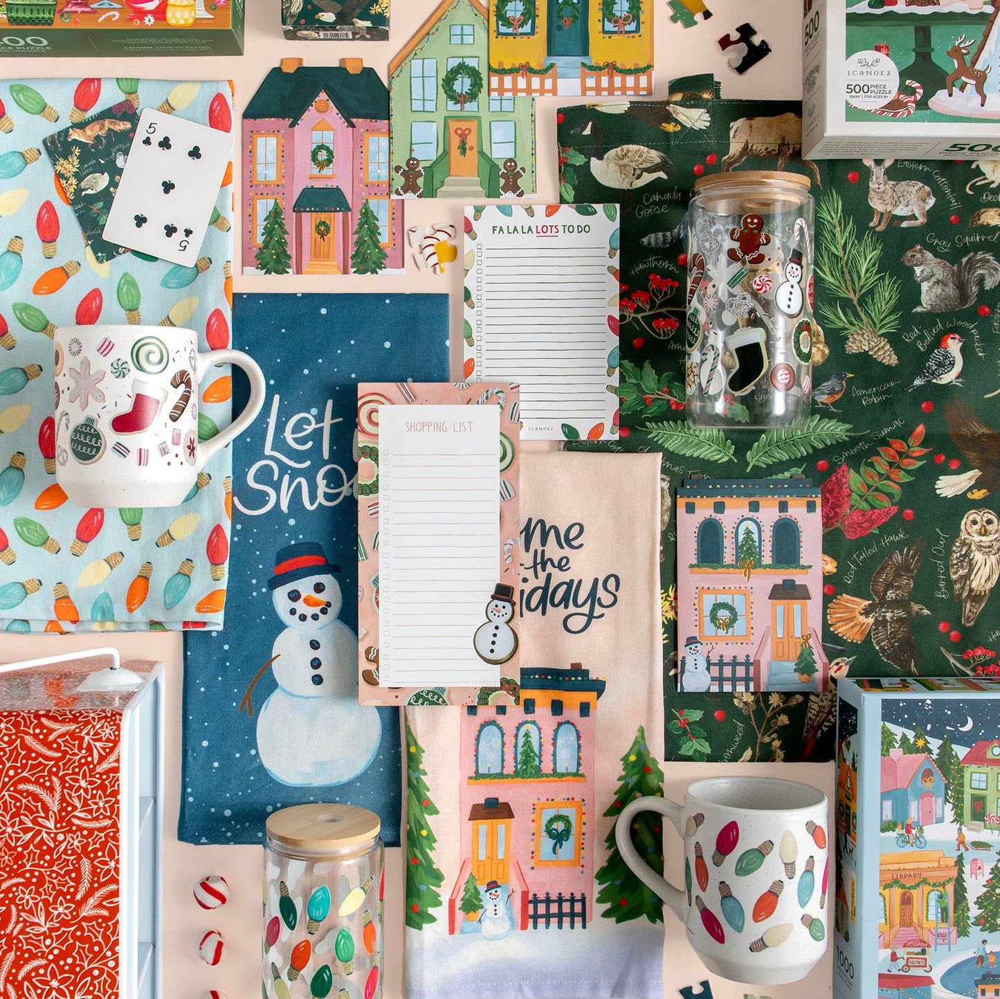 Christmas Cottage Mini Greeting Card Box Set