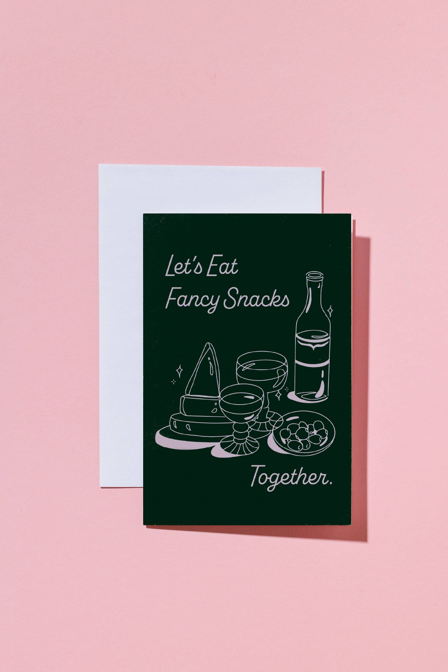 Let's Eat Fancy Snacks - Invitation / Greeting Card