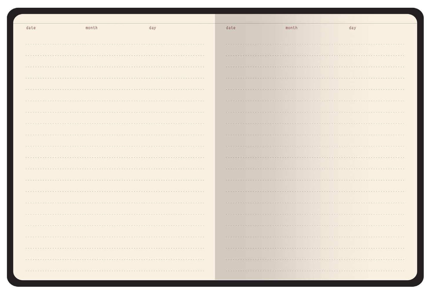 A6 Vegan Leather Hardcover Daily Planner - Forest Flowers