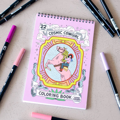 Cosmic Cowgirl Premium Coloring Book