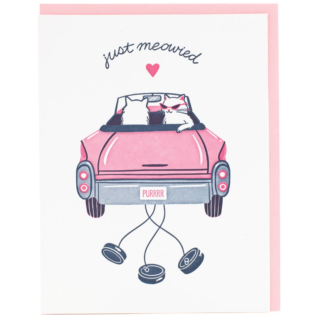 Cool Cats Wedding Card