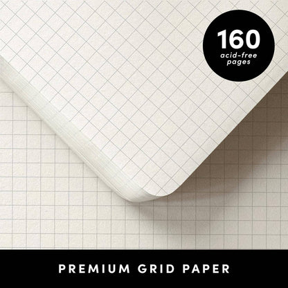 160PG Casebound Grid Journal Notebook