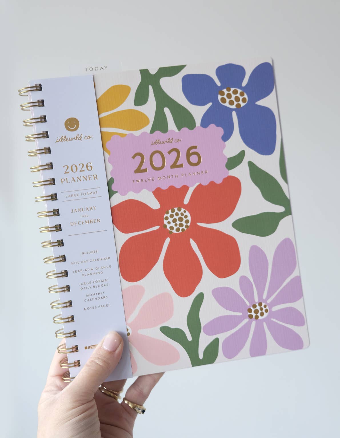 2026 Fullsize Softcover Planner, Primary Blooms