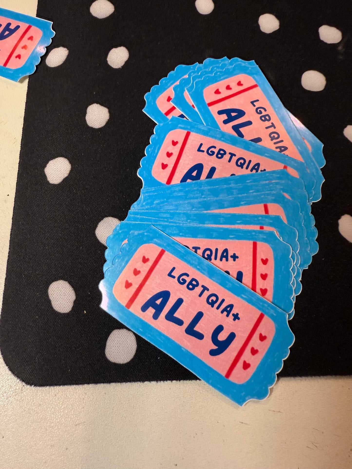 Ally Pride Sticker | LGBTQ | Queer Pride Ally Ticket Stub