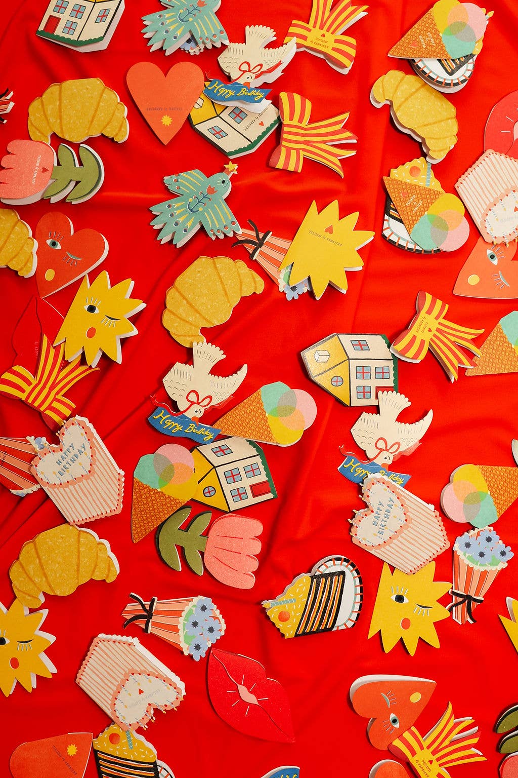 Croissant Mini Cards - box of 6