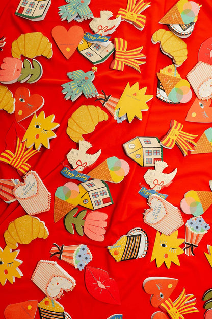 Croissant Mini Cards - box of 6