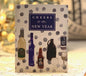 A greeting card celebrating new year with drawings of popular local wines and drinks.