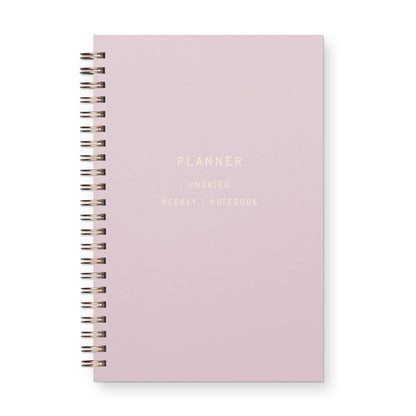Standard Type Undated Weekly Planner Journal