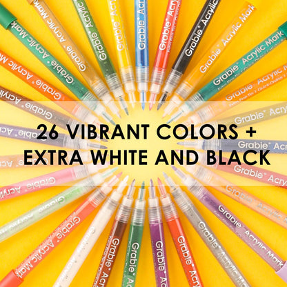 Extra Fine Tip Acrylic Paint Marker Set of 28