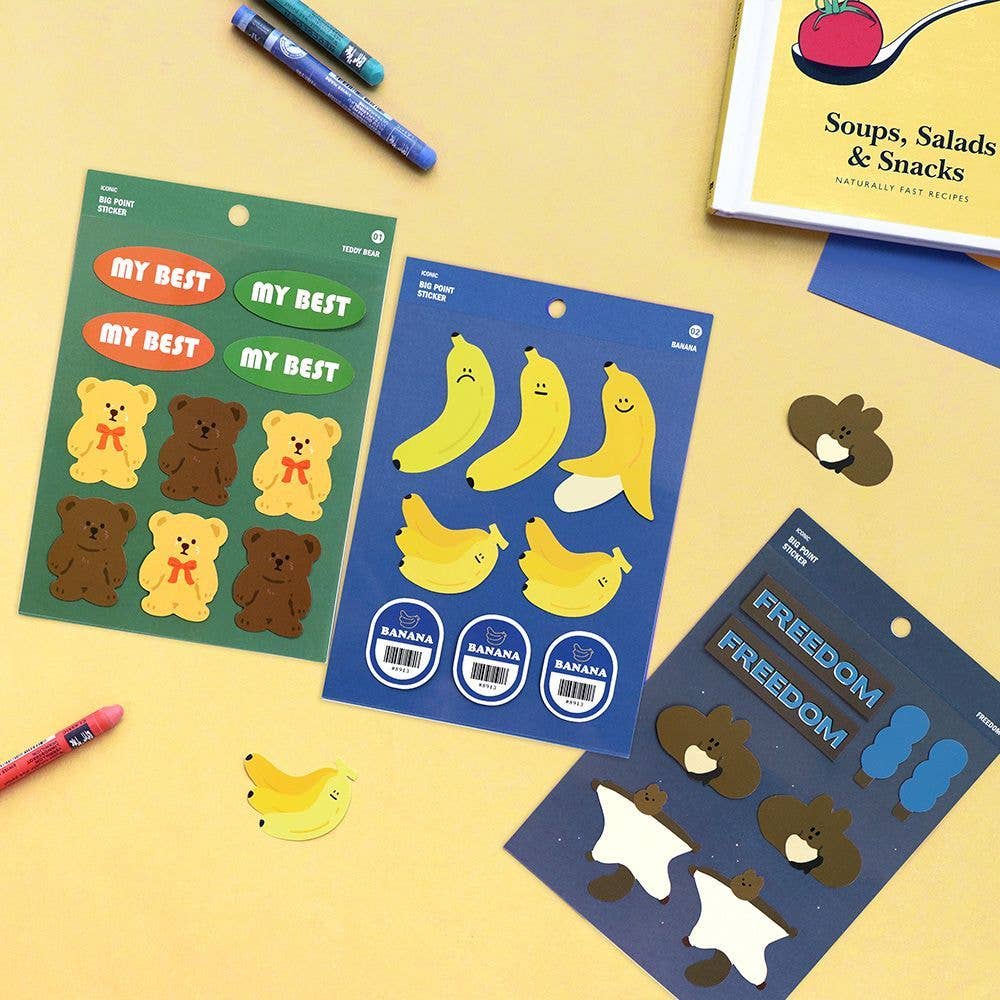 ICONIC Big Point Waterproof, Removable Deco Stickers