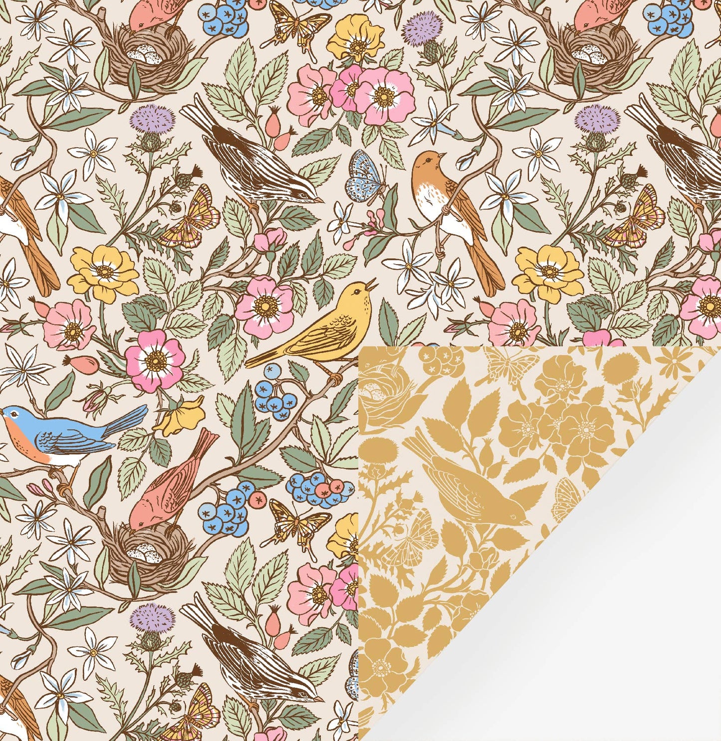 SONGBIRDS | Double Sided Wrapping Paper
