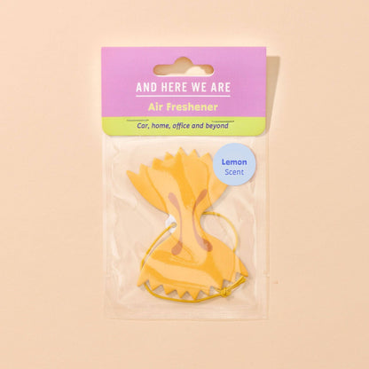 Farfalle Bowtie Pasta Air Freshener - Lemon Scent - Stocking stuffer, Holiday, Gift Guide