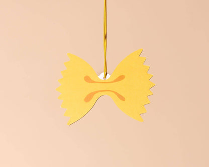 Farfalle Bowtie Pasta Air Freshener - Lemon Scent - Stocking stuffer, Holiday, Gift Guide