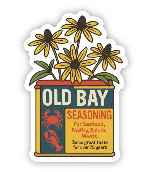 Old Bay Flowers Sticker – Retro Kitchen