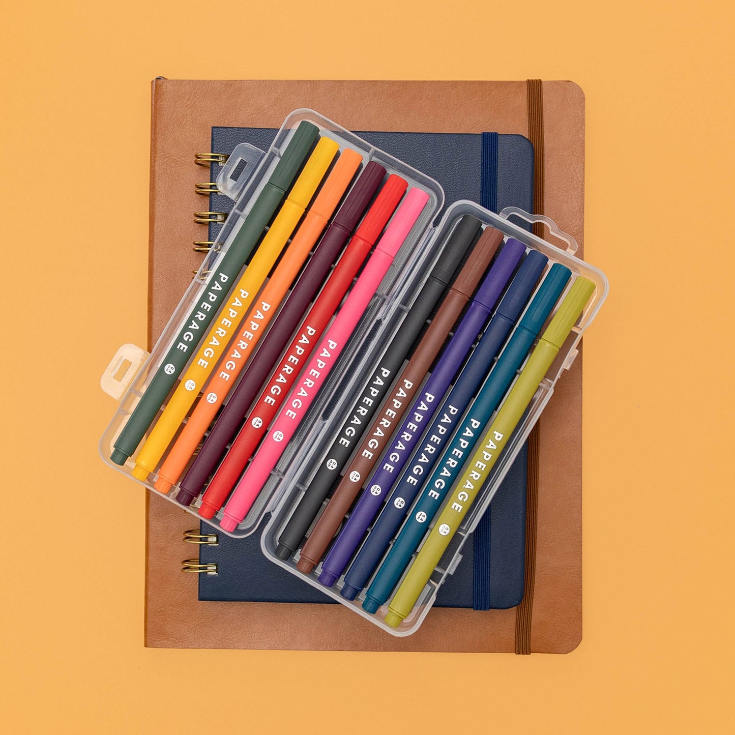 Felt Tip Fine Liner Pen Set – 12pk with Case