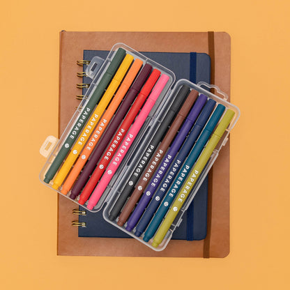 Felt Tip Fine Liner Pen Set – 12pk with Case