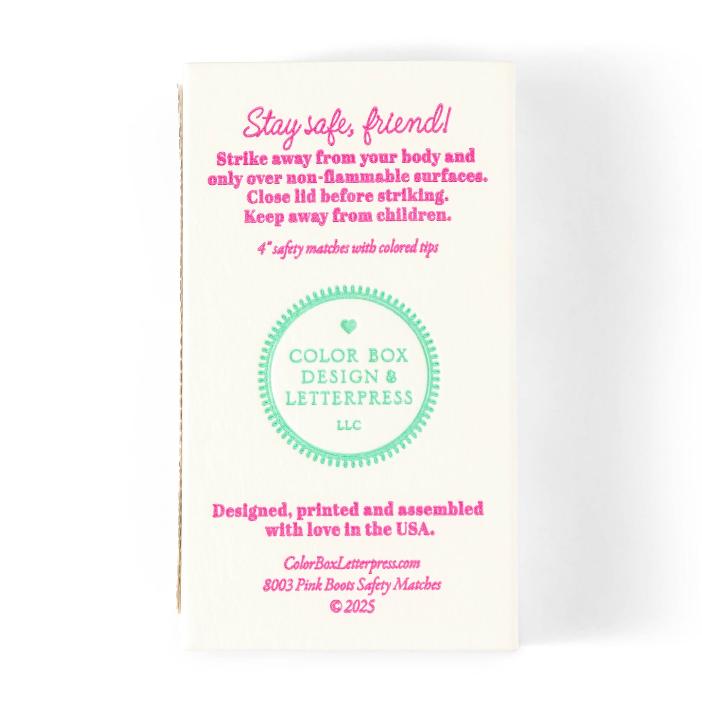Pink Cowgirl Boots | Fun & Fancy Safety Matches