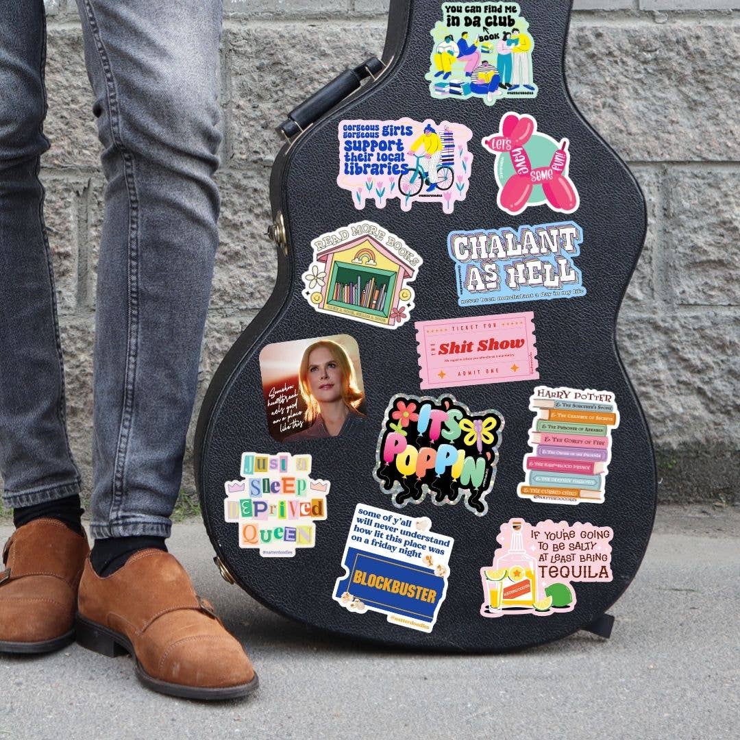 Ticket to the Shit Show Funny Waterproof Sticker