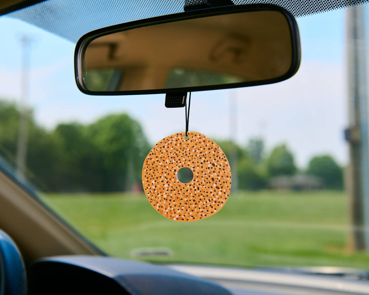 Bagel Air Freshener - Green Tea Scent - Foodie, Breakfast, NYC - Stocking stuffer, Holiday, Gift Guide