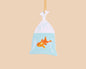 Goldfish in a Bag Air Freshener - Rain Scent - Summer, County Fair, Pet, Fish - Stocking stuffer, Holiday, Gift Guide