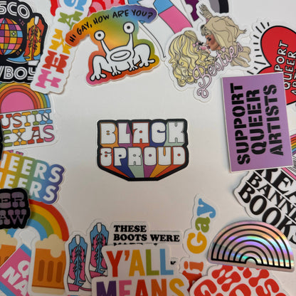 Black and Proud Vinyl - Sticker *CLEARANCE*
