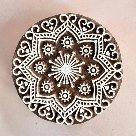 Mandala - Indian Wood Block Stamp