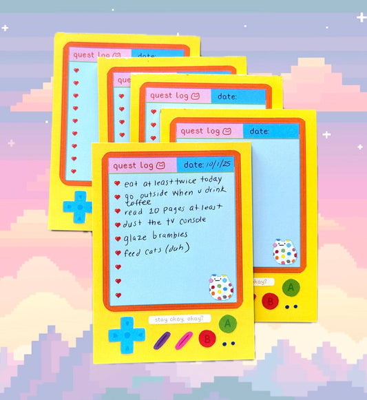 Quest log gameb0y memo pad!!!!!!!