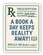 Book Prescription Sticker – Book RX Vinyl for Readers & Book