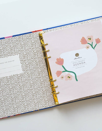 Wavy Daisy Perpetual Planner, Non Dated