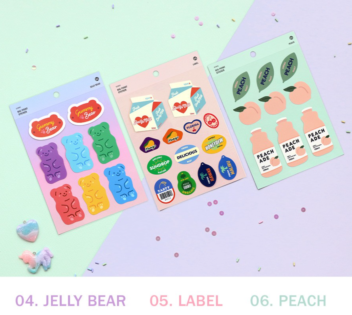 ICONIC Big Point Waterproof, Removable Deco Stickers