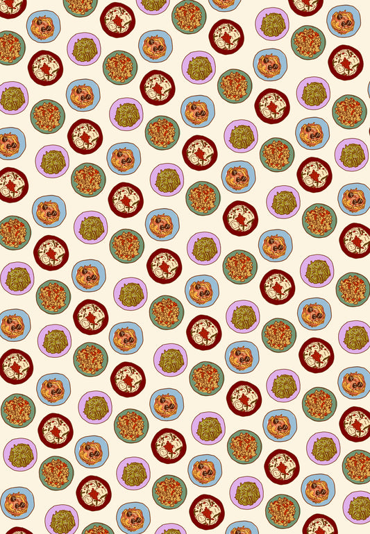 Pasta Wrapping Paper Sheet