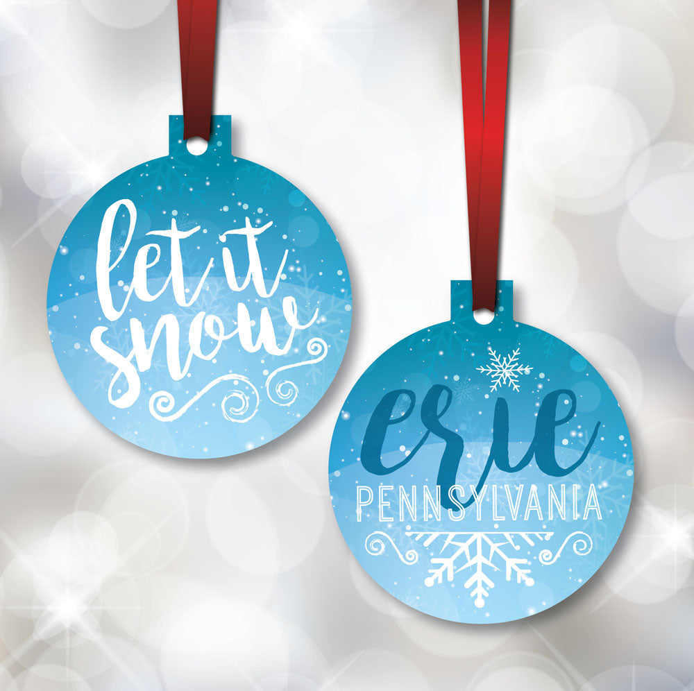 Ornament with art of Erie