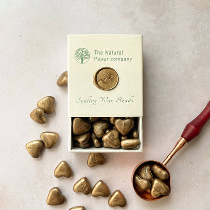 Warm Gold Sealing Wax Beads | Plastic Free Wax Seal Beads