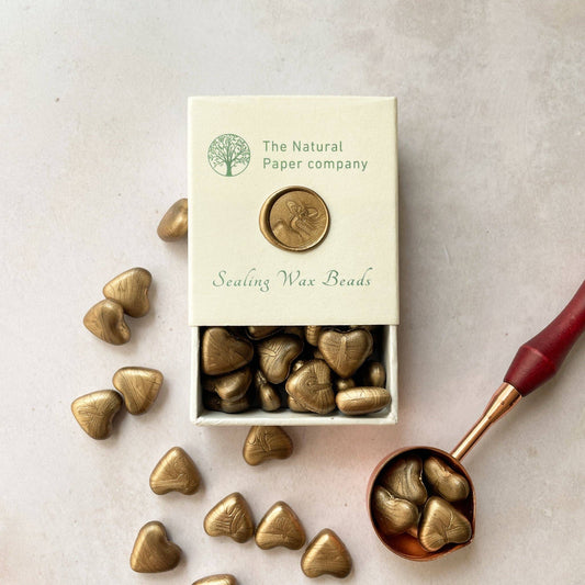 Warm Gold Sealing Wax Beads | Plastic Free Wax Seal Beads