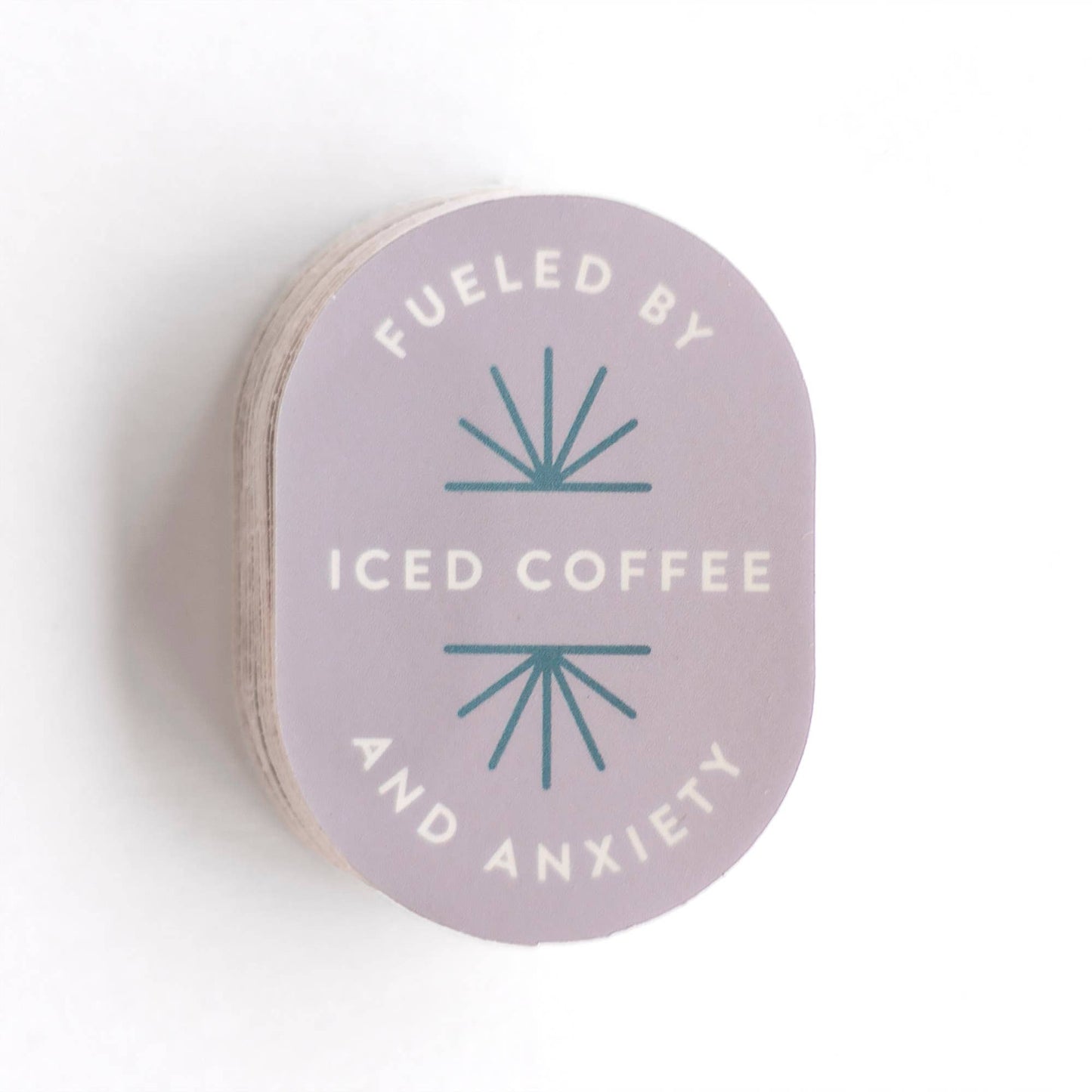 Fueled By Iced Coffee Decal Sticker
