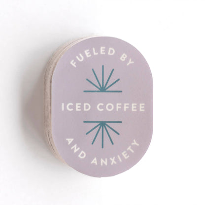 Fueled By Iced Coffee Decal Sticker
