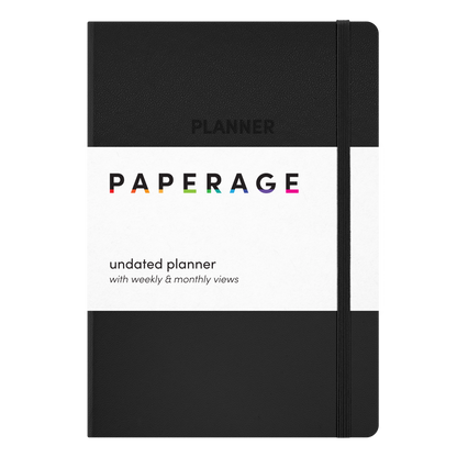 Undated Casebound Planner with Weekly & Monthly Views