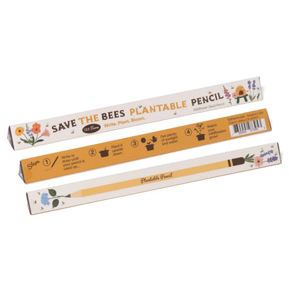 Save-The-Bees Plantable Pencil – Eco-Friendly Gift