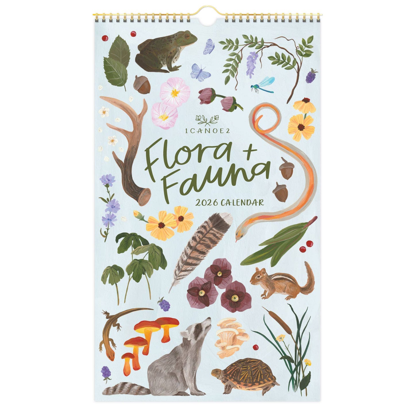 2026 Flora & Fauna Petite Wall Calendar