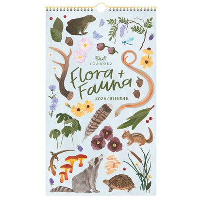 2026 Flora & Fauna Petite Wall Calendar