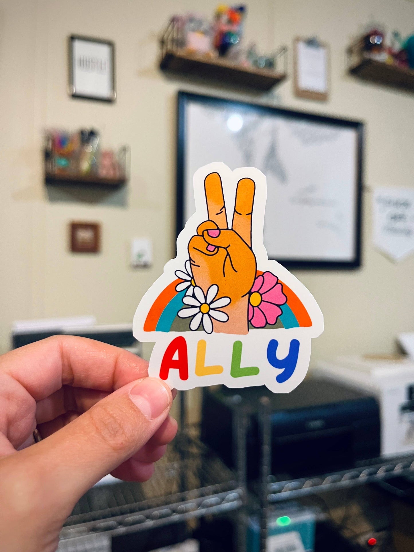 Ally Pride Sticker | LGBTQ | Queer Pride Support