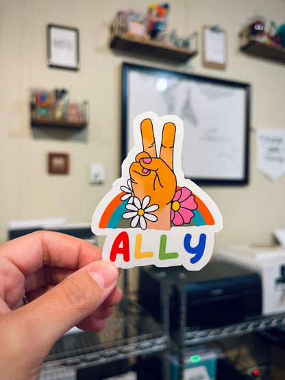 Ally Pride Sticker | LGBTQ | Queer Pride Support