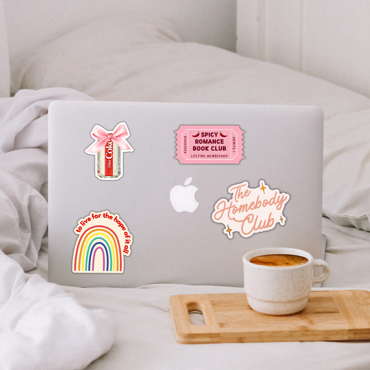 Diet Coke Lover Sticker – Bow Design for Journals, Tumblers