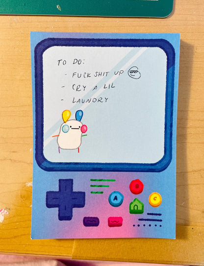 Patch gameb0y memo pad WOO!!!!