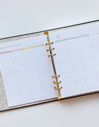 Wavy Daisy Perpetual Planner, Non Dated