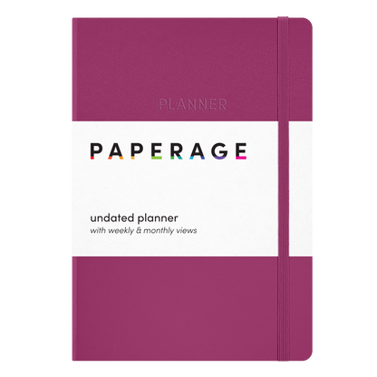 Undated Casebound Planner with Weekly & Monthly Views