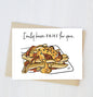 Greeting card with fries