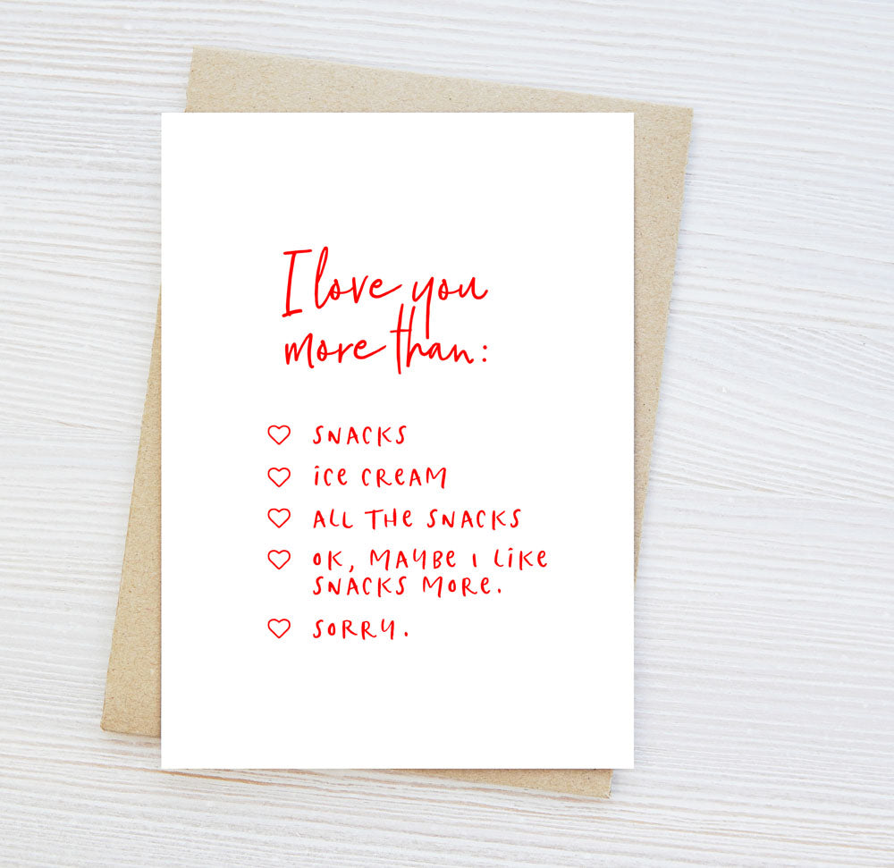 Greeting card with list
