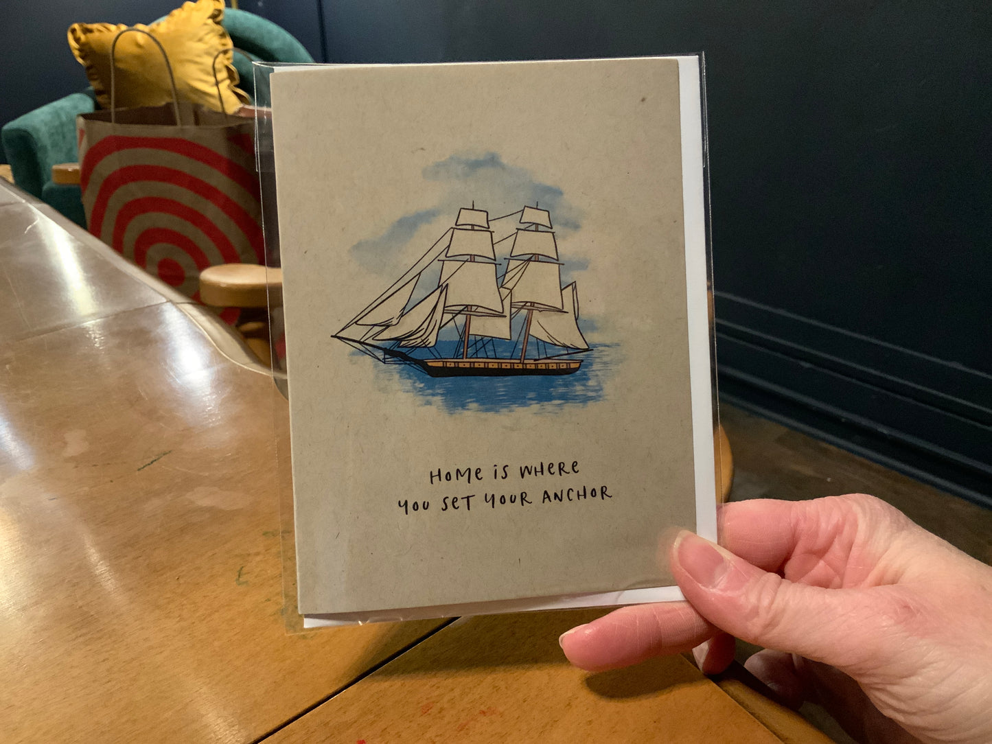 Set your anchor greeting card