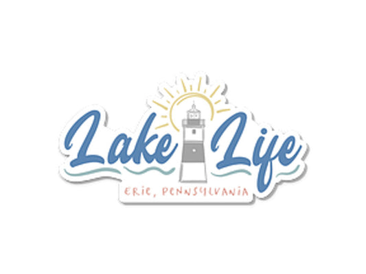 A fun lake life design in a decal